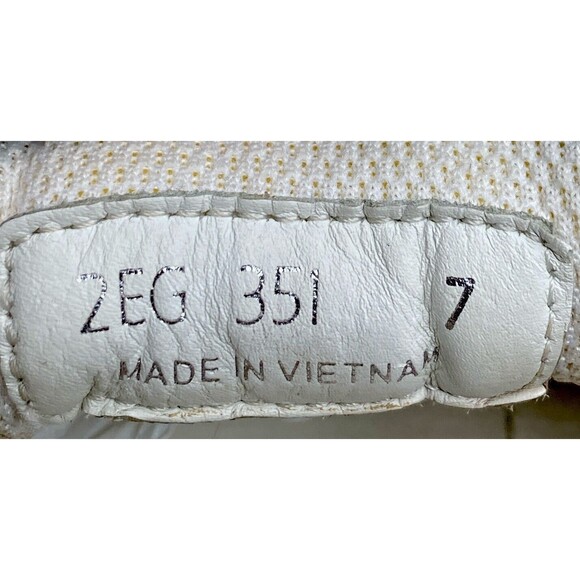 PRADA MENS ATHLETIC SPORT SNEAKERS WHITE LEATHER + NYLON SHOES Size US 8 - Picture 5 of 6